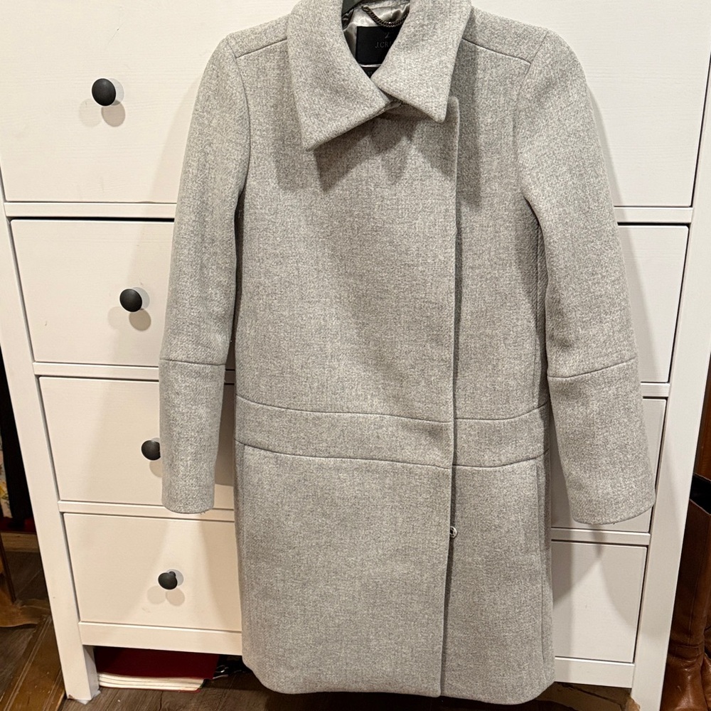 J. Crew Stadium Cloth Coat in Gray